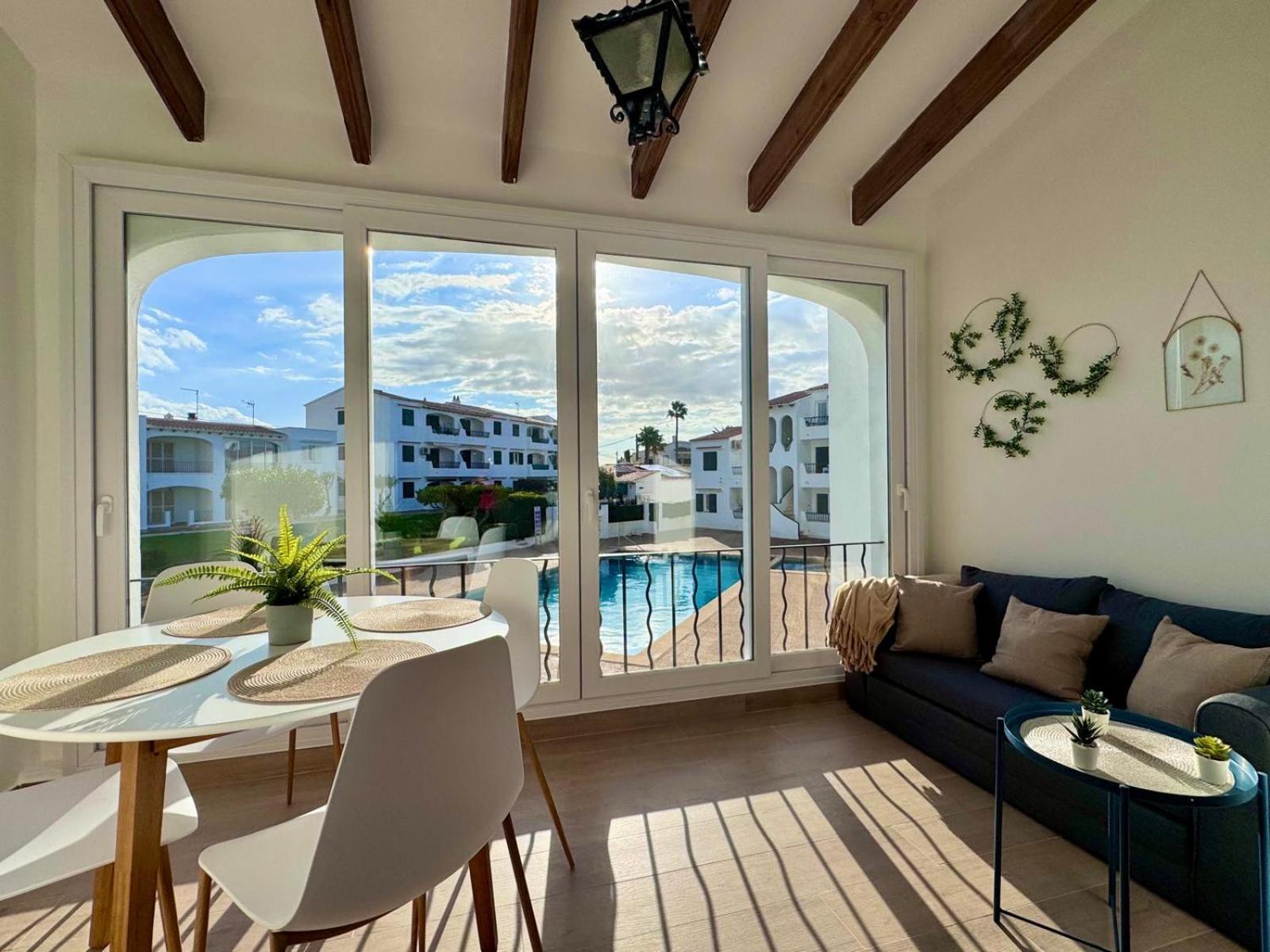 Precioso Apartamento Residencial Con Piscina Cala En Porter  Exteriör bild